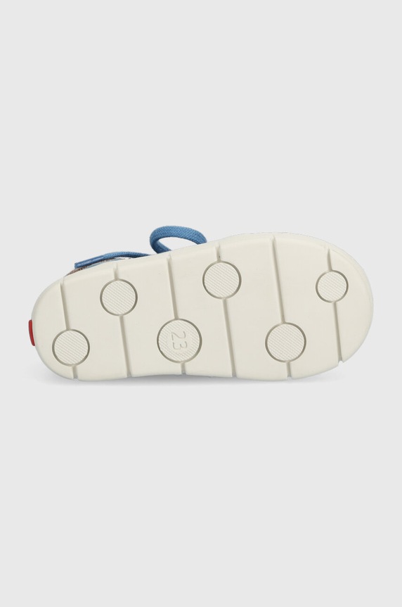Pom D'api scarpe basse in pelle scamosciata bambini P1CBAY0401.21.23 blu