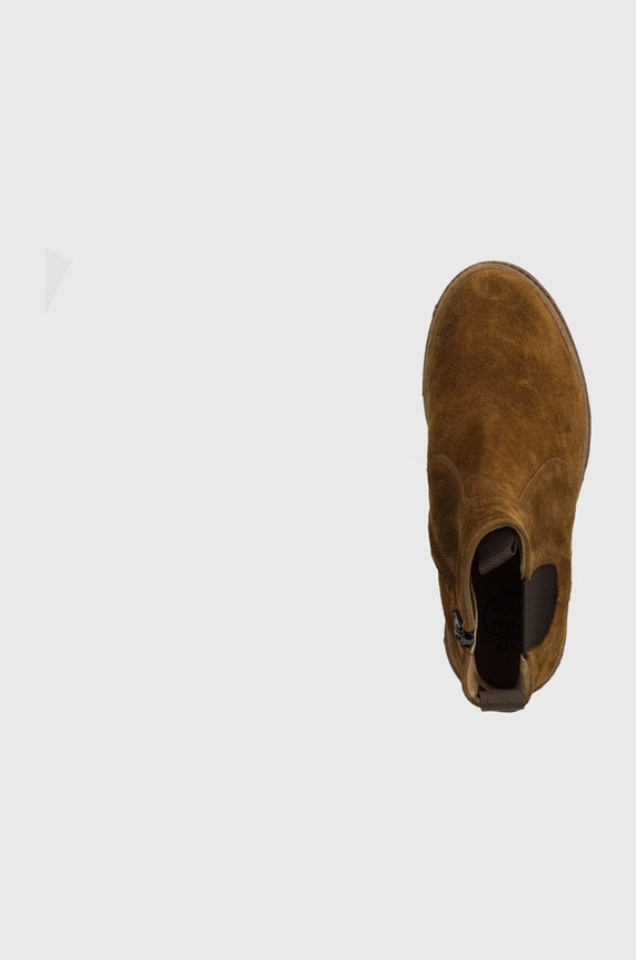 Dječje gležnjače od brušene kože Pom D'api BROTHER JODZIP smeđa P1OADZ04R1.31.34