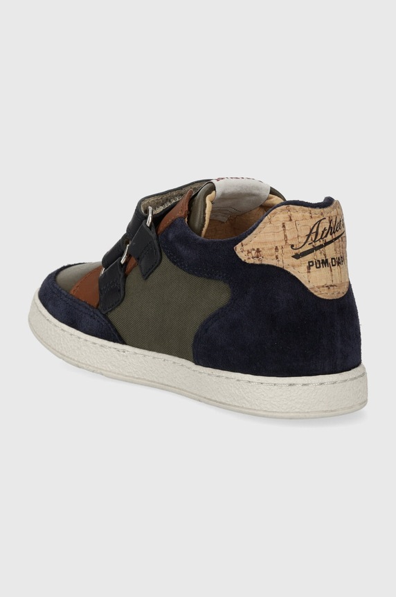 Κοριτσίστικα Παιδικά sneakers Pom D'api MOUSSE EASY RACING P1PECM0402.24.27 πράσινο