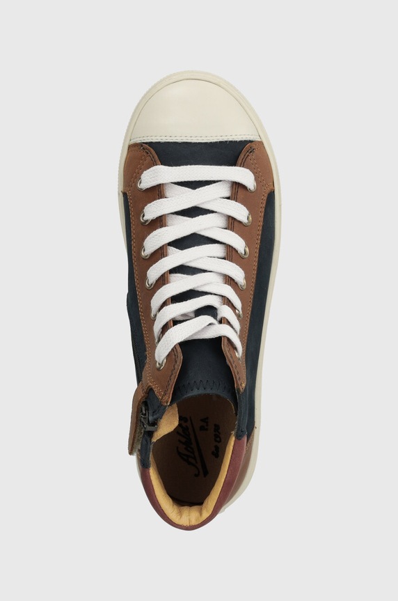 Παιδικά πάνινα παπούτσια Pom D'api SWAG ZIP LACE σκούρο μπλε P1QBCJ0401.31.34