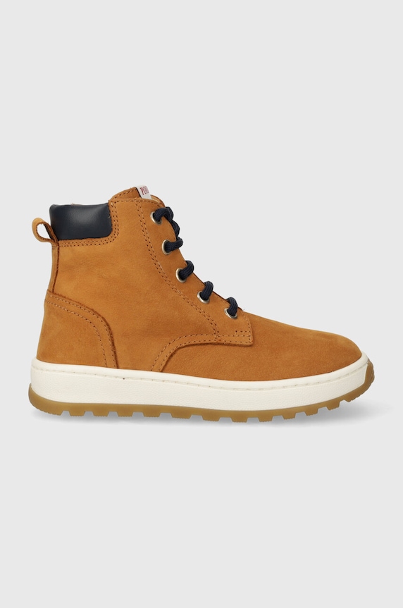 Detské semišové poltopánky Pom D'api FLOW BOOTS hnedá P1QPCL0403.24.27