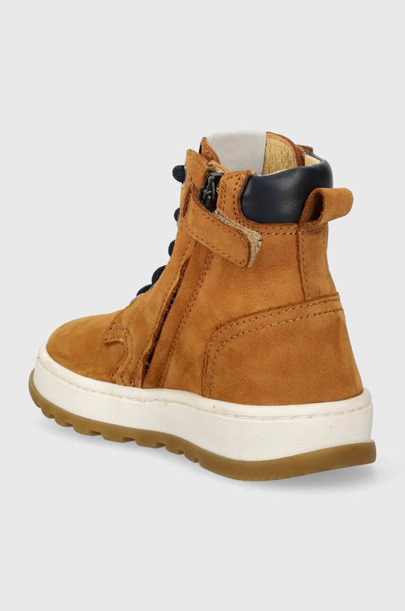 Chlapec Detské semišové poltopánky Pom D'api FLOW BOOTS P1QPCL0403.24.27 hnedá