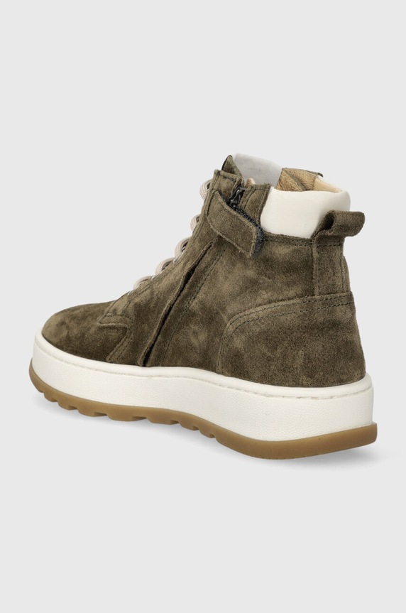 Chłopiec Pom D'api półbuty zamszowe dziecięce FLOW BOOTS P1QPEI0401.31.34 zielony
