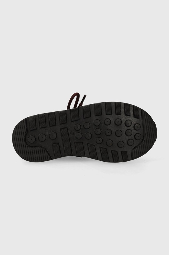 Pom D'api półbuty zamszowe dziecięce FLOW BOOTS P1QPEP0402.24.27 granatowy