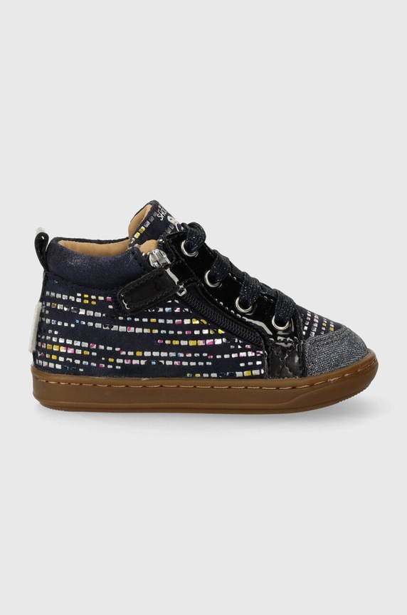 Shoo Pom sneakers de piele întoarsă pentru copii jos bleumarin P4AFDF0404