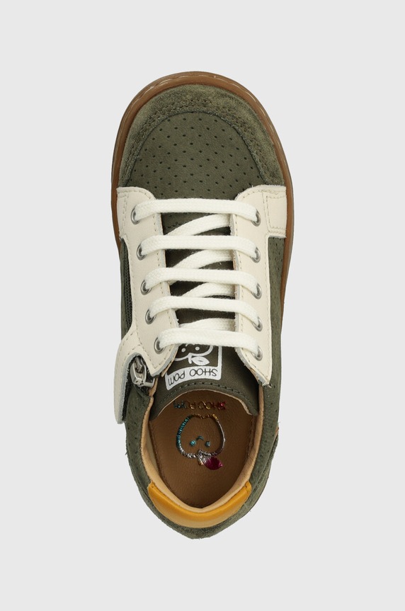 Shoo Pom półbuty skórzane dziecięce zielony P4BGBI0401