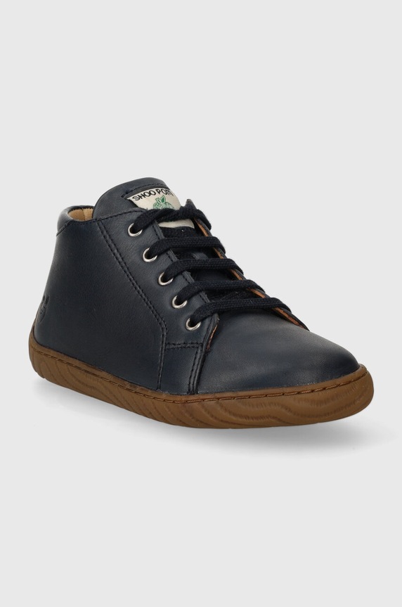 Shoo Pom incaltaminte din piele pentru copii P4EBEF0402 bleumarin AW23