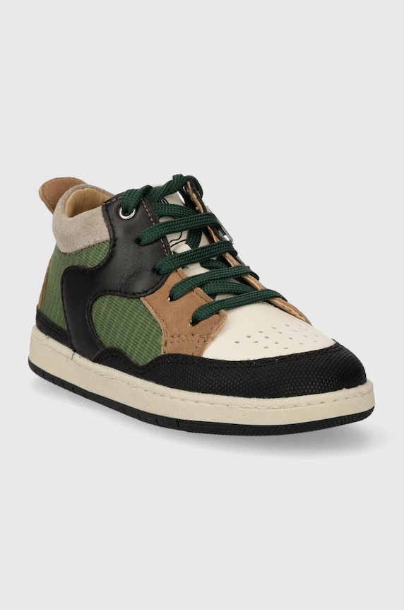 Shoo Pom gyerek félcipő bőrből P4GAAO0403 zöld AW23