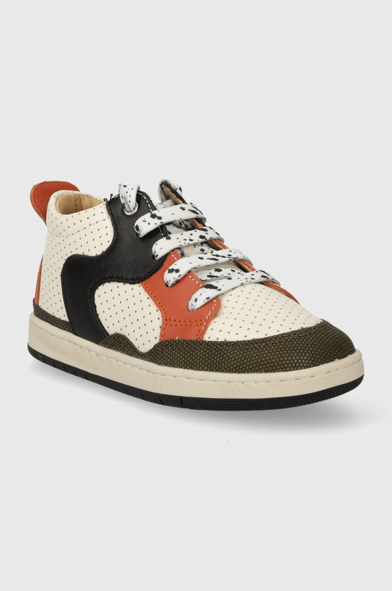 Shoo Pom sneakersy skórzane dziecięce P4GBBZ0401 zielony AW23