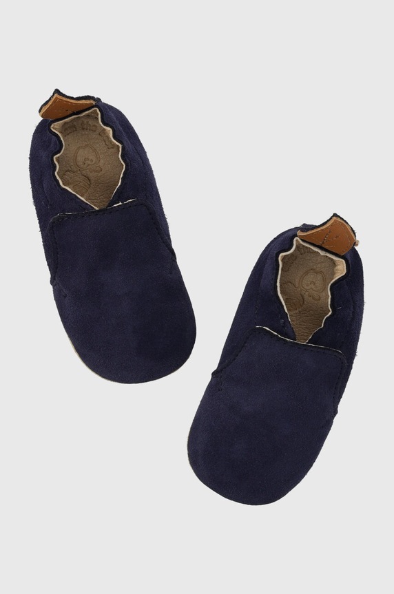 Shoo Pom buty zamszowe niemowlęce nieocieplane granatowy P4NBEV0404