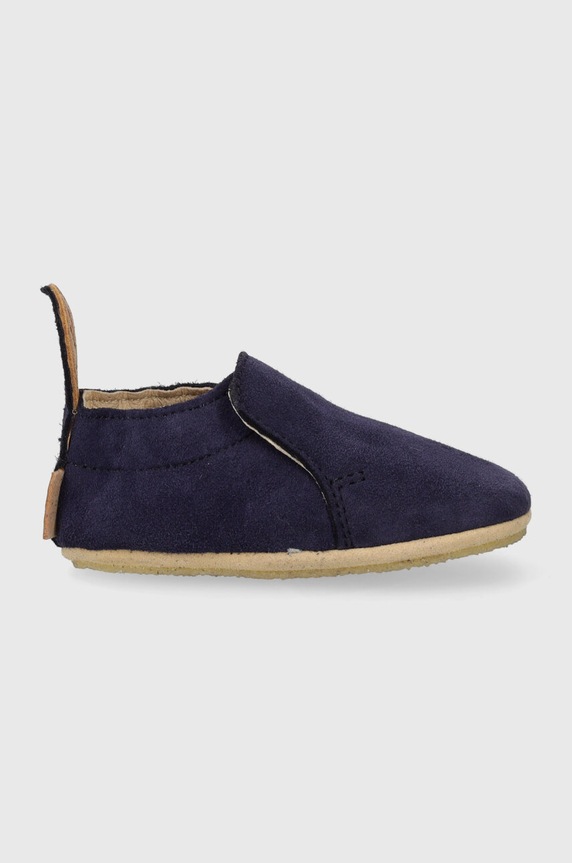 Shoo Pom buty zamszowe niemowlęce P4NBEV0404 granatowy AW23