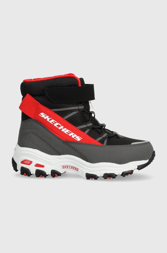 Skechers buty zimowe dziecięce D LITES syntetyczny szary 660092L