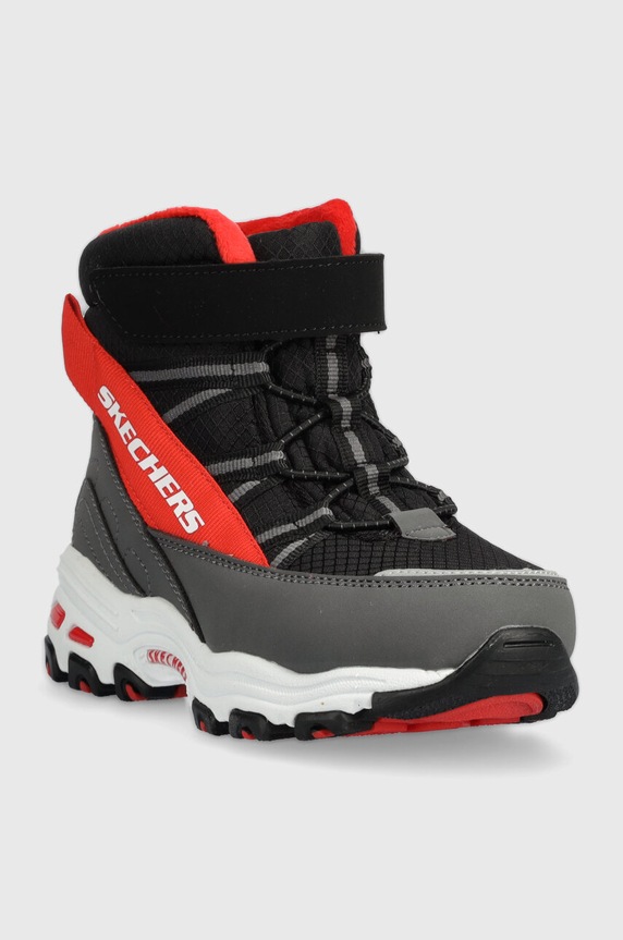 Skechers buty zimowe dziecięce D LITES 660092L szary AW23