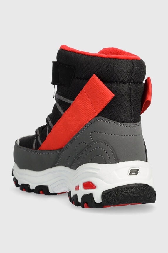 Chłopiec Skechers buty zimowe dziecięce D LITES 660092L szary