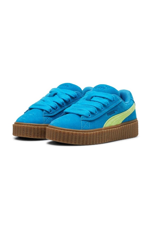 Puma otroške superge iz semiša CREEPER PHATTY PS 39683002 modra AW23