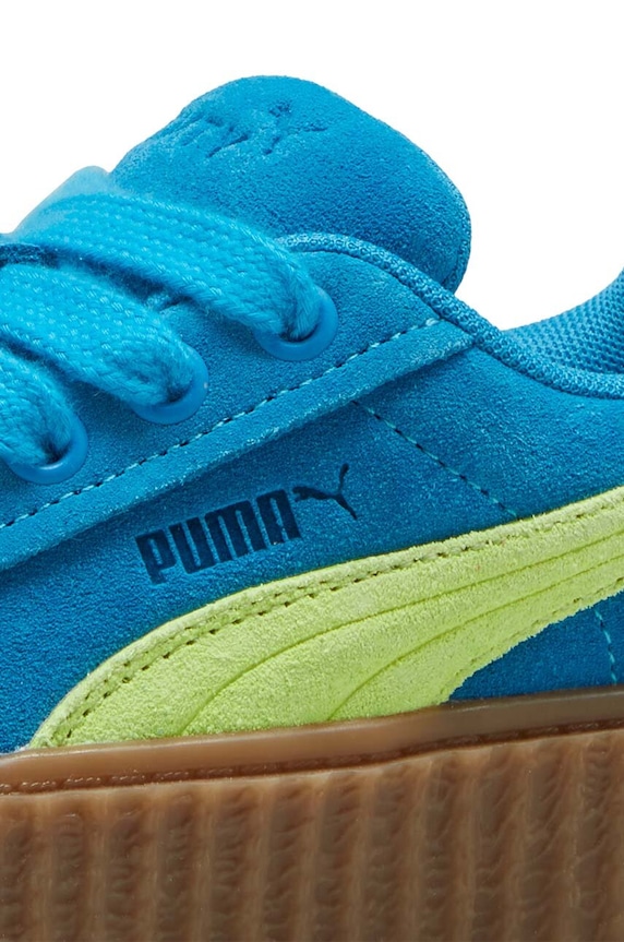 Deklice Puma otroške superge iz semiša CREEPER PHATTY PS 39683002 modra