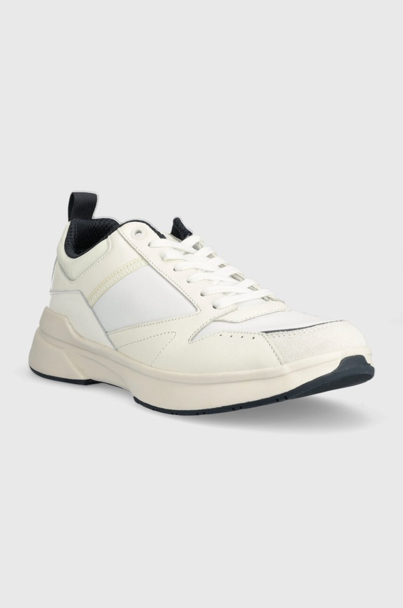 Calvin Klein sneakersy LOW TOP LACE UP MIX HM0HM01044 beżowy AW23