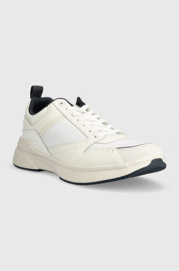 Calvin Klein sneakersy LOW TOP LACE UP MIX HM0HM01044 beżowy AW23