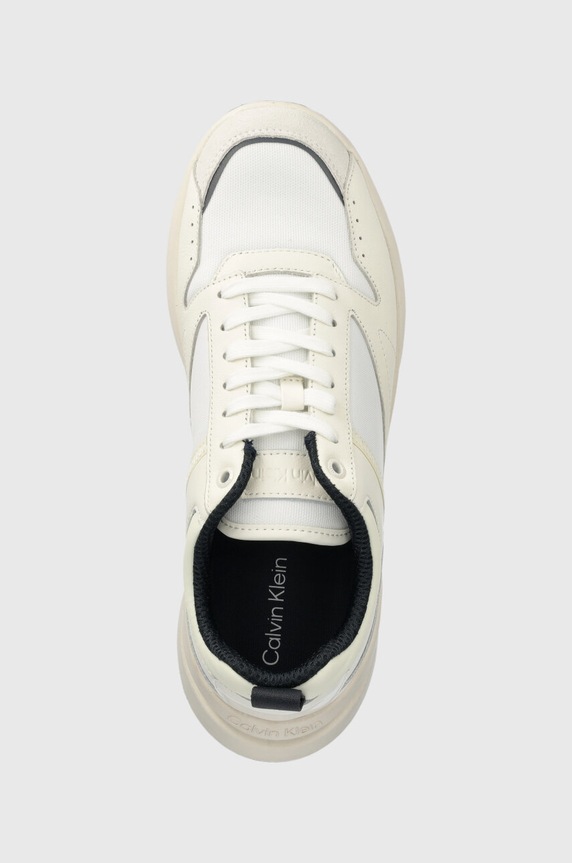 Calvin Klein sneakersy LOW TOP LACE UP MIX beżowy HM0HM01044