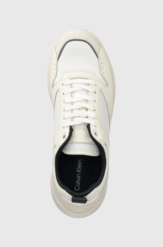 Calvin Klein sneakersy LOW TOP LACE UP MIX beżowy HM0HM01044