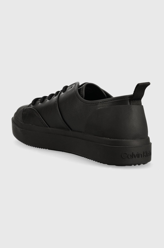 Obuwie Calvin Klein sneakersy skórzane LOW TOP LACE UP LTH HM0HM01045 czarny