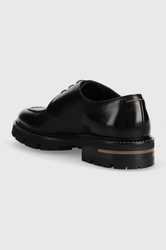 Obuv Kožené poltopánky BOSS Terry-T 50499855.001 čierna