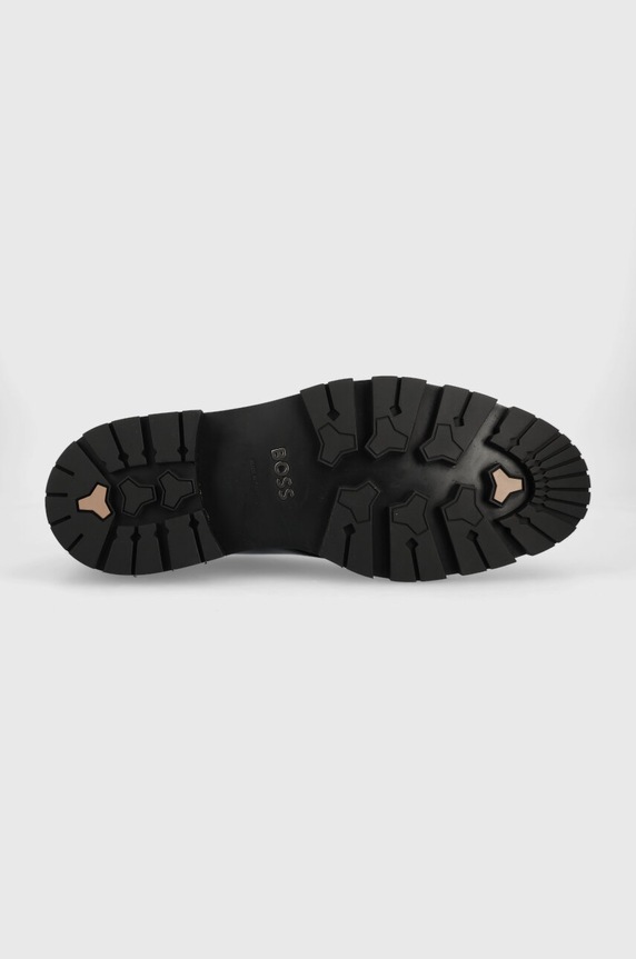 Kožené poltopánky BOSS Terry-T 50499855.001 čierna