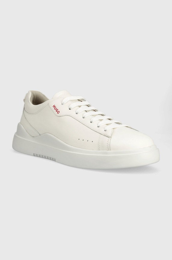 HUGO sneakersy skórzane Blake 50499261.100 biały AW23