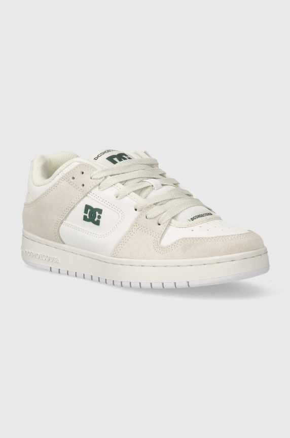 DC sneakers din piele piele întoarsă bej ADYS100314