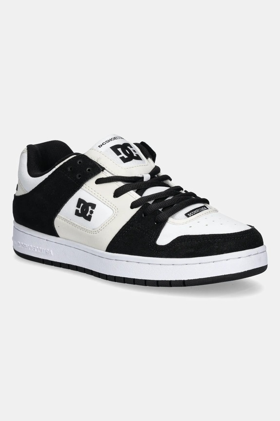 DC sneakers din piele piele întoarsă negru ADYS100314