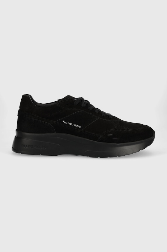 Semišové tenisky Filling Pieces Jet Runner Planet friendly čierna 17127361847