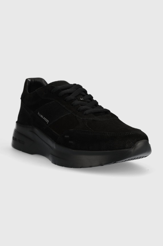 Semišové tenisky Filling Pieces Jet Runner 17127361847 čierna AW23