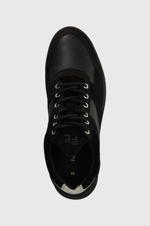 Kožené tenisky Filling Pieces Low Top Ghost Paneled černá 10120631284