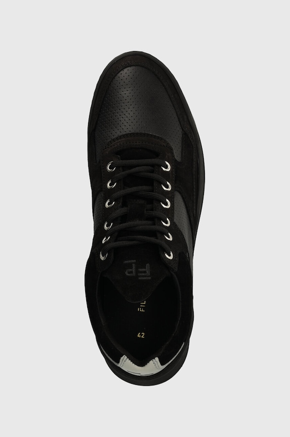 Kožené tenisky Filling Pieces Low Top Ghost Paneled černá 10120631284