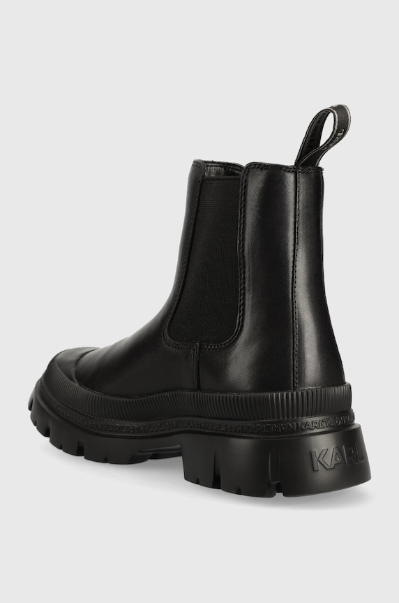 Încălțăminte Karl Lagerfeld ghete chelsea de piele TREKKA MENS KL25243.000 negru