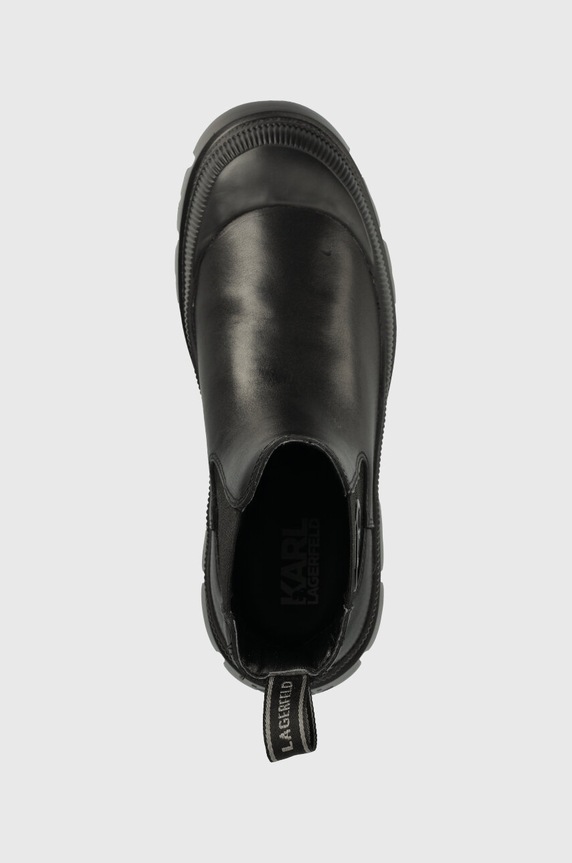Karl Lagerfeld ghete chelsea de piele TREKKA MENS negru KL25243.000