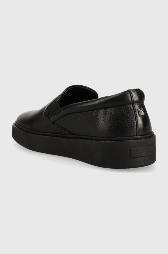Boty Kožené tenisky Karl Lagerfeld FLINT KL53310.000 černá