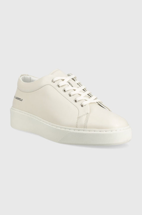 Kožené tenisky Karl Lagerfeld FLINT KL53320.0T1 biela AW23