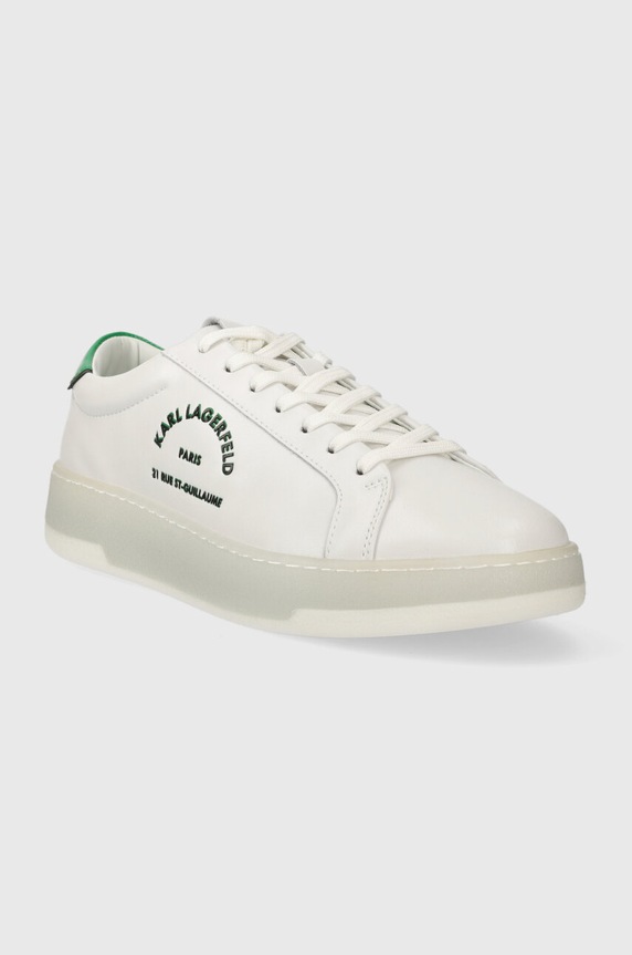 Kožne tenisice Karl Lagerfeld KOURT III KL51538.01F bijela AW23