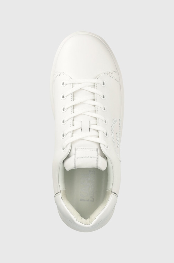 Kožené tenisky Karl Lagerfeld KAPRI MENS biela KL52539.01W
