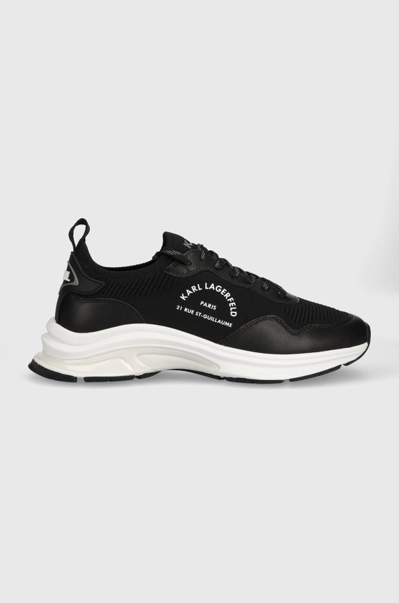 Tenisky Karl Lagerfeld LUX FINESSE usňová koža čierna KL53138.K00