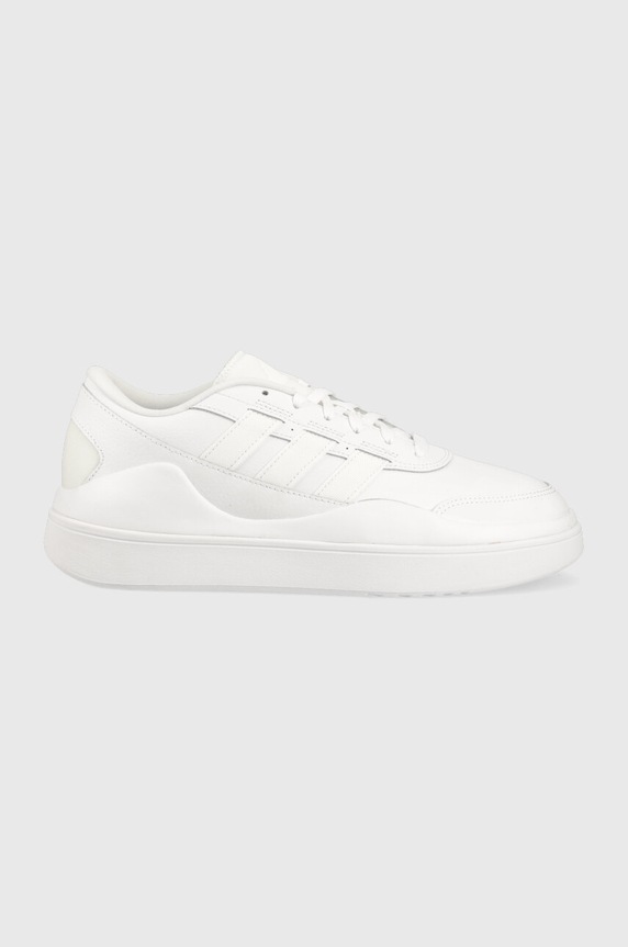 Usnjene superge adidas OSADE prevlečeno usnje bela IG7317