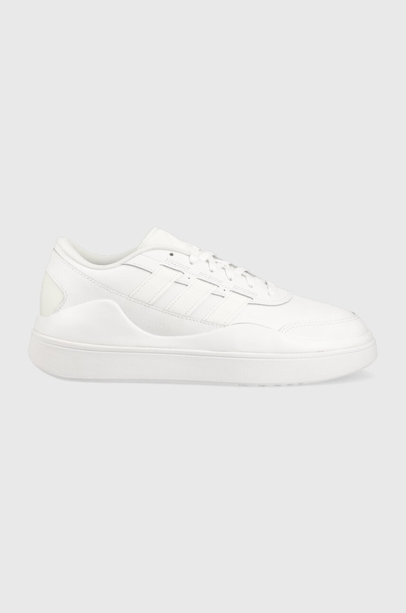 Usnjene superge adidas OSADE prevlečeno usnje bela IG7317