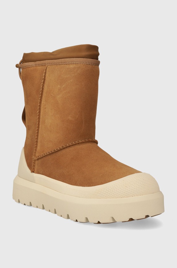 UGG stivali da neve in camoscio Classic Short Weather Hybrid 1143992.CWTC marrone AW23