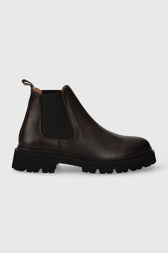 Δερμάτινες μπότες τσέλσι Copenhagen λείο δέρμα καφέ CPH128M