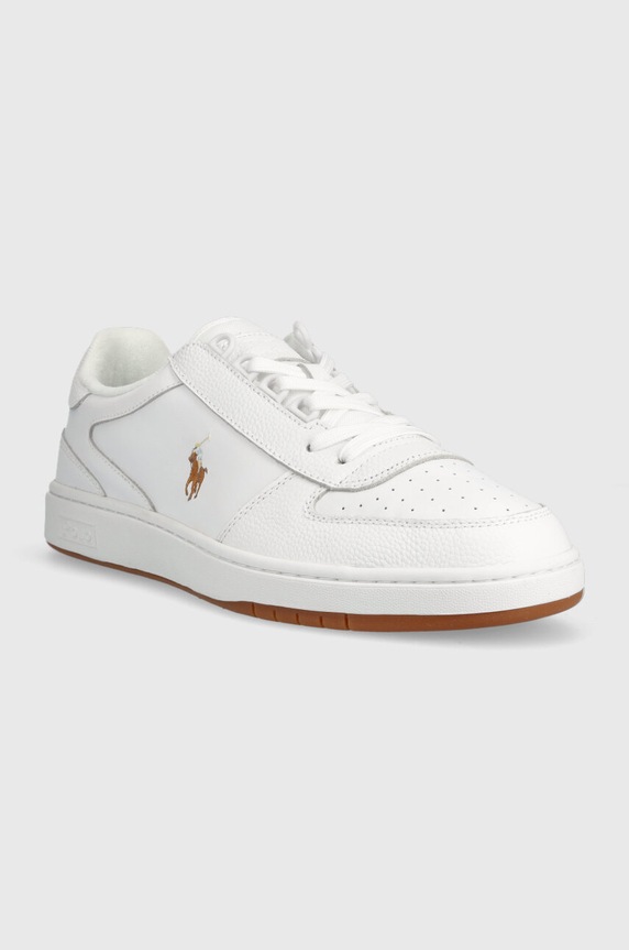 Polo Ralph Lauren sneakersy skórzane Hanford 809877610004.270 brązowy AA00