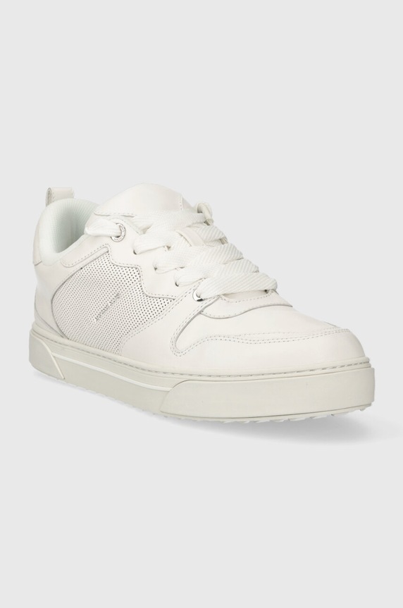 Michael Kors sneakersy skórzane Barett 42F3BRFS1L.085 biały AW23