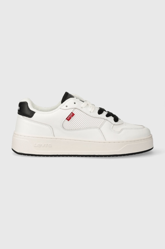 Tenisky Levi's GLIDE usňová koža biela 235200.151