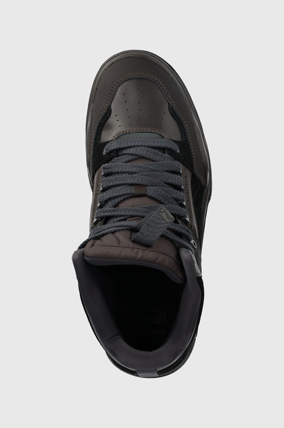 Puma sneakersy skórzane Slipstream Hi Xtreme brązowy 393271