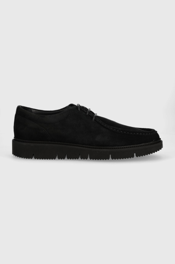 GARMENT PROJECT półbuty zamszowe Eilo Vibram Low skóra zamszowa czarny GP2469.999